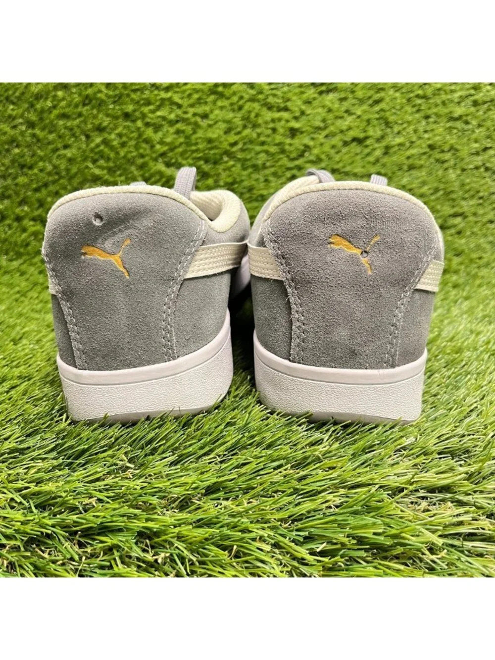 Puma Iconic Suede Mens Size 10.5 Gray White Composite Toe Safety Working Shoes